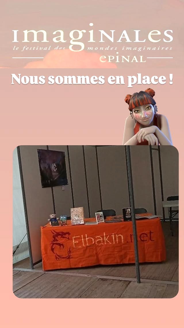 Photographie du stand d'Elbakin.net des Imaginales 2026